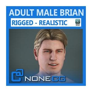 NoneCG | Characters - Adult Male Brian Nude Rigged