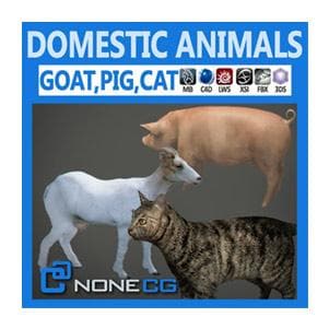 NoneCG | Mammals - Pack Domestic Animals
