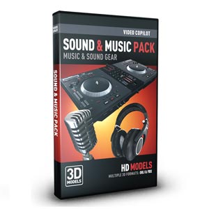 Video Copilot | Video Copilot 3D Model Pack - Sound & Music